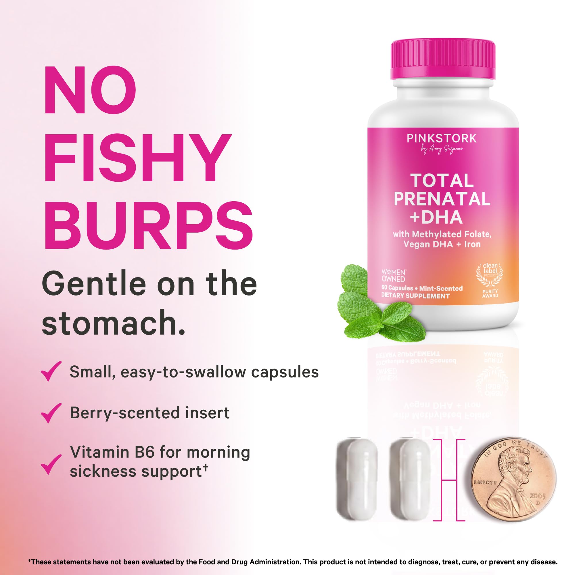 Pink Stork Total Prenatal + DHA ingredients list