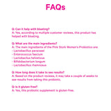 Pink Stork Women's Probiotics packaging details