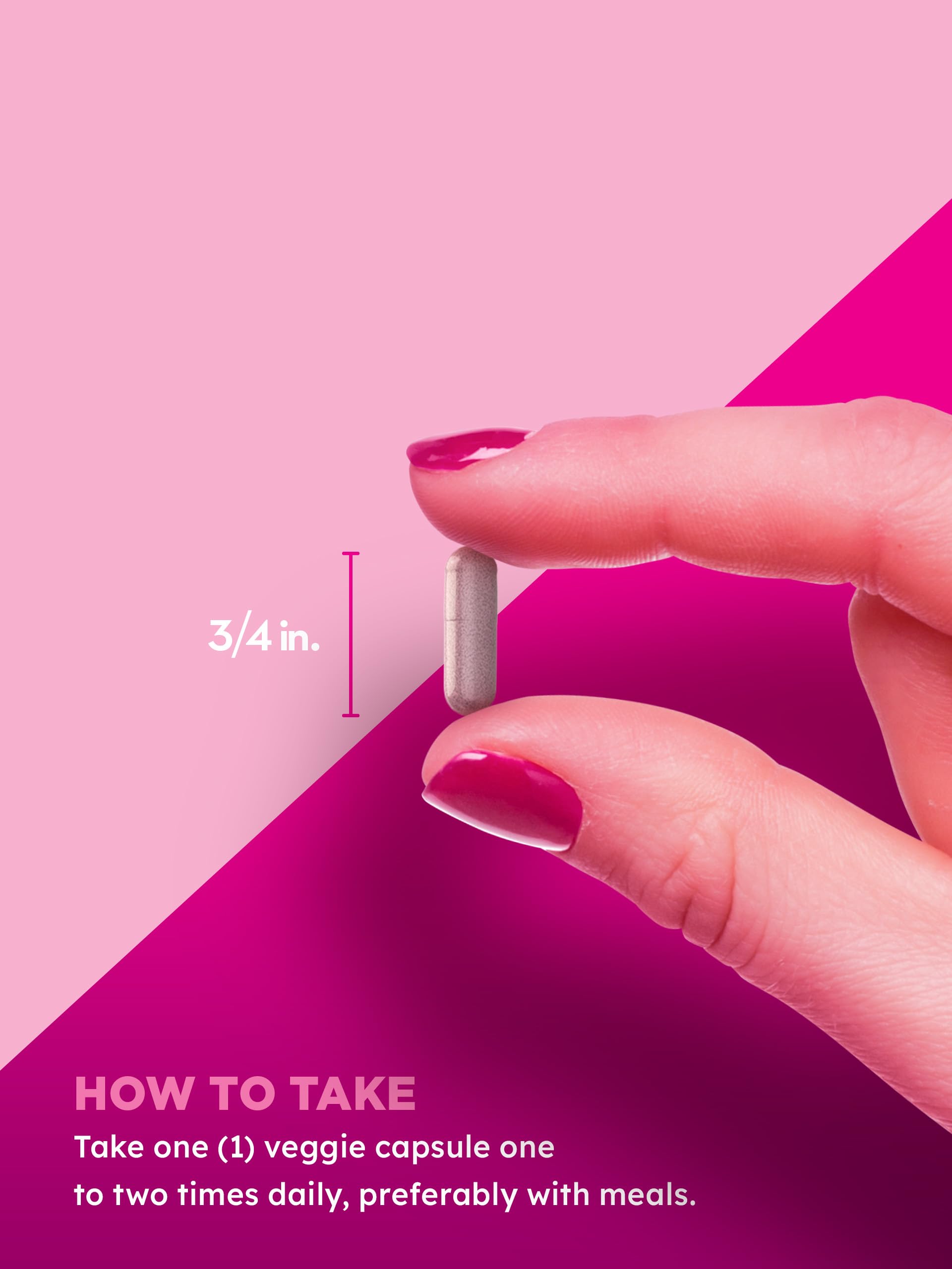 PINK Women's Probiotic Cranberry Supplement packaging with ingredients list