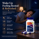 Pinnaclife SleepHealth Supplement bottle with a measuring spoon