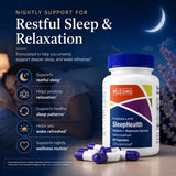 Pinnaclife SleepHealth Supplement capsules on a table