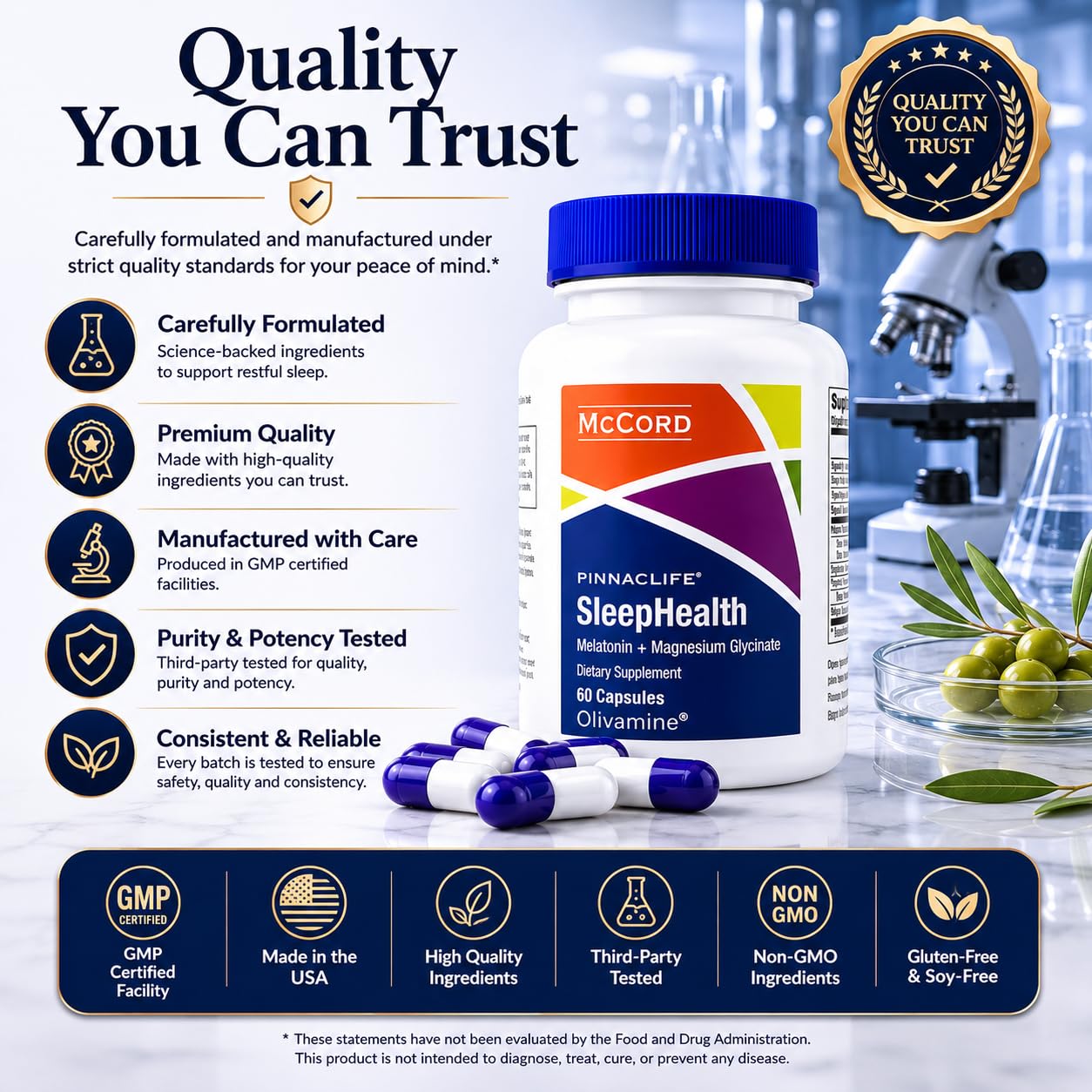 Pinnaclife SleepHealth Supplement in a wellness setting