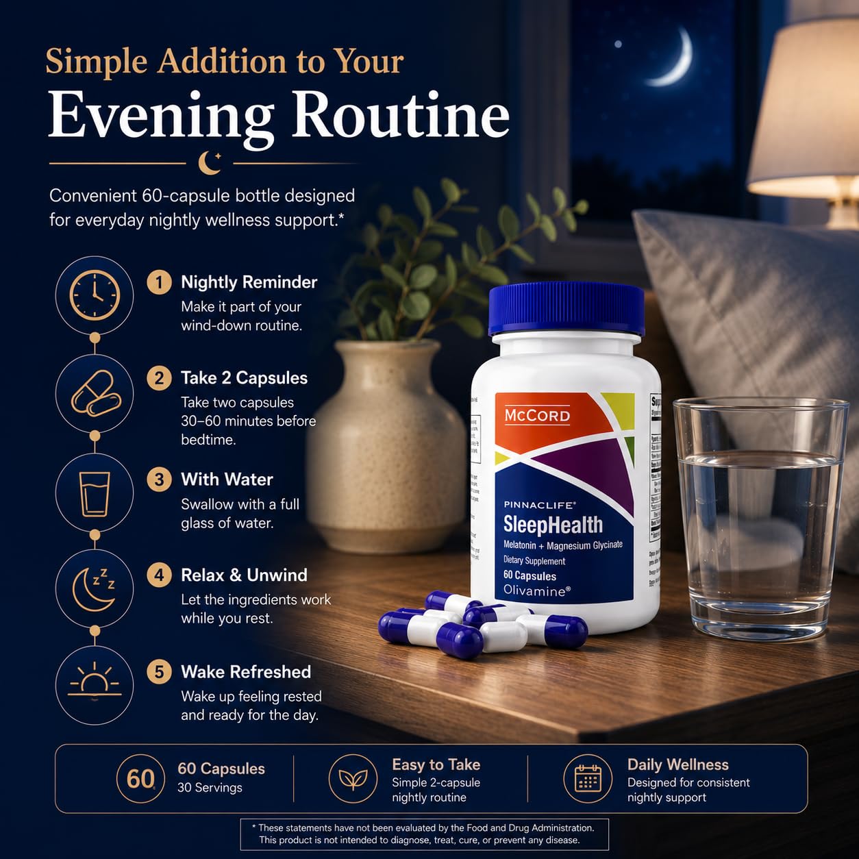 Pinnaclife SleepHealth Supplement packaging details