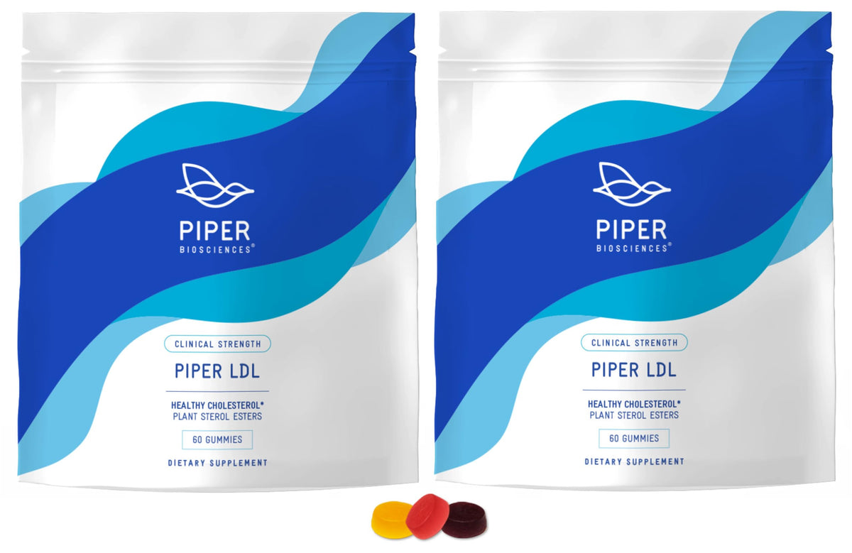 Piper Biosciences Plant Sterol Gummies front view with packaging
