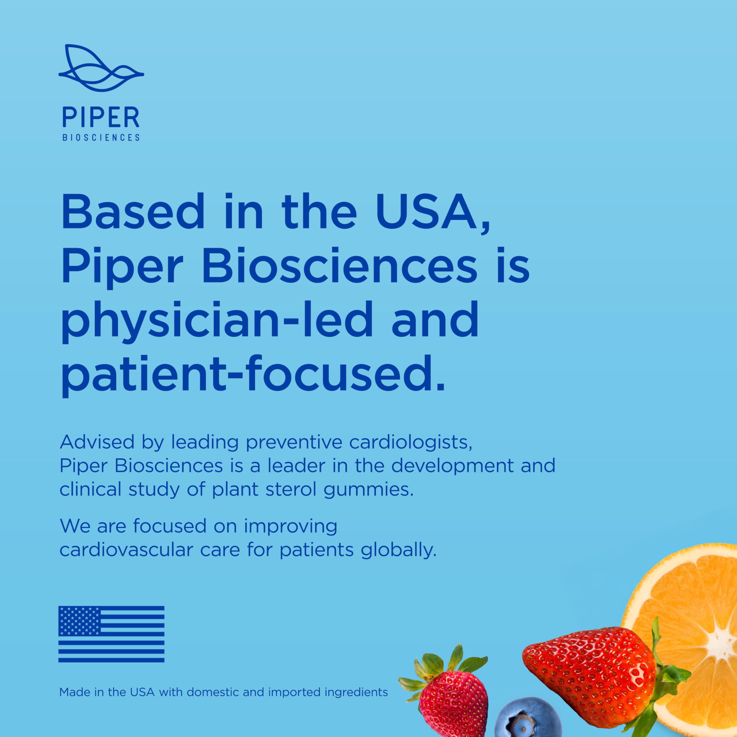 Piper Biosciences Plant Sterol Gummies strawberry flavour close-up