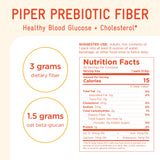 Piper Biosciences Prebiotic Fiber packaging