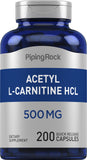 Piping Rock Acetyl-L-Carnitine 181g front view of packaging