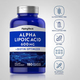Piping Rock Alpha Lipoic Acid 600mg bottle packaging