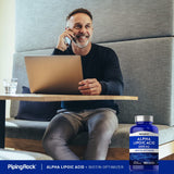 Piping Rock Alpha Lipoic Acid 600mg label close-up