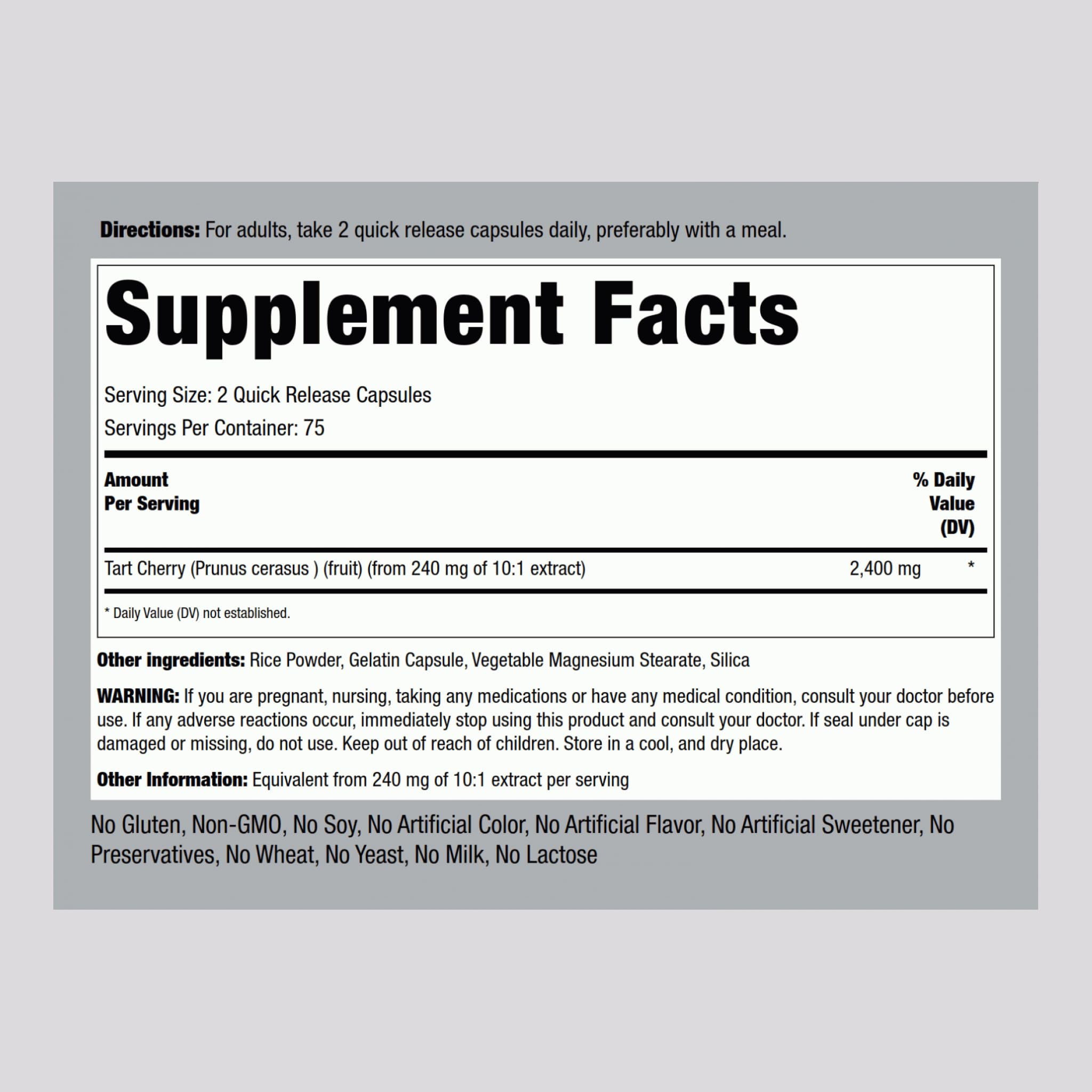 Piping Rock Antioxidant Complex bottle side view