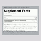 Piping Rock Arjuna Herbal Supplement back view with ingredient details