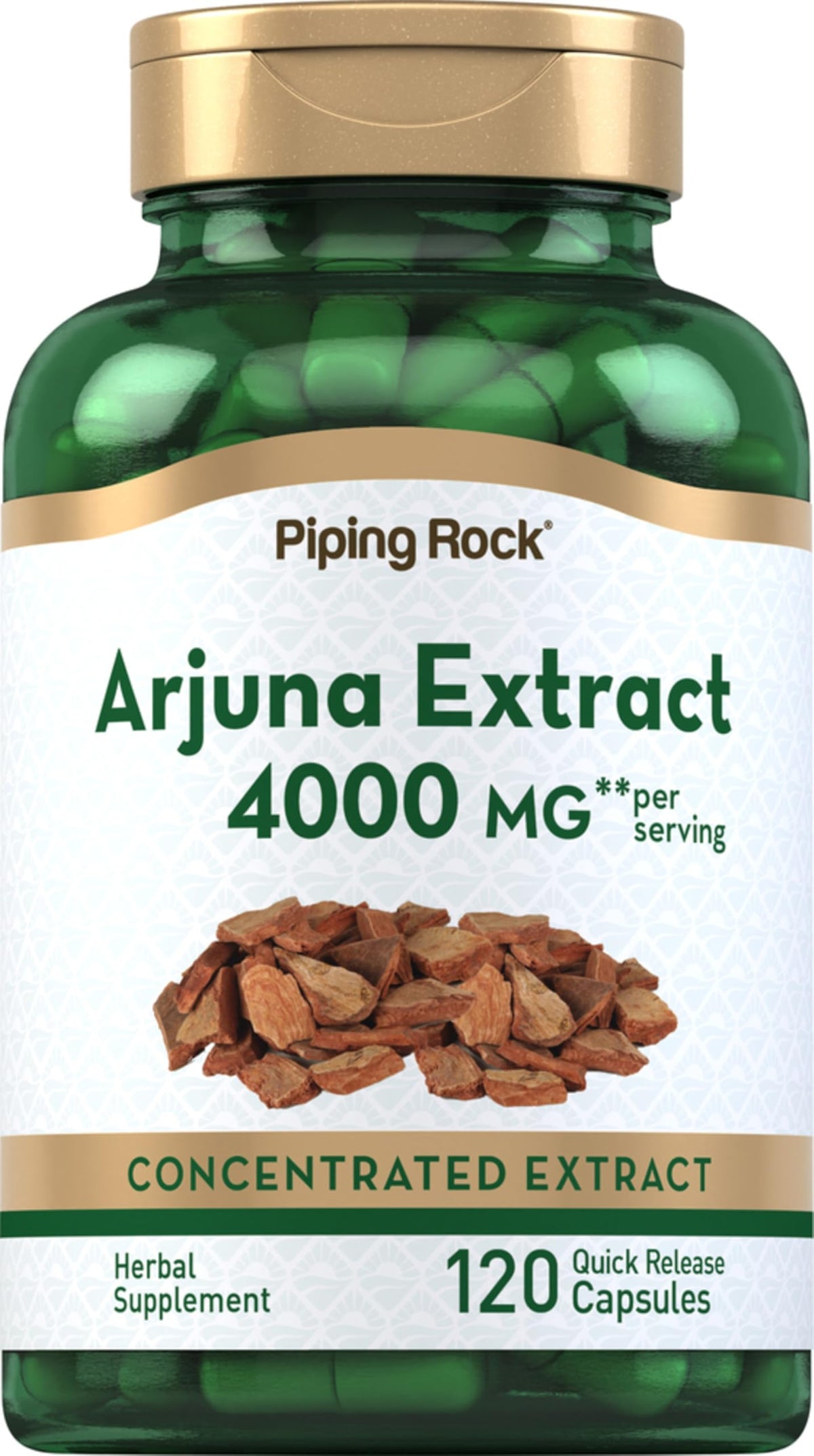 Piping Rock Arjuna Herbal Supplement front view, 118g package