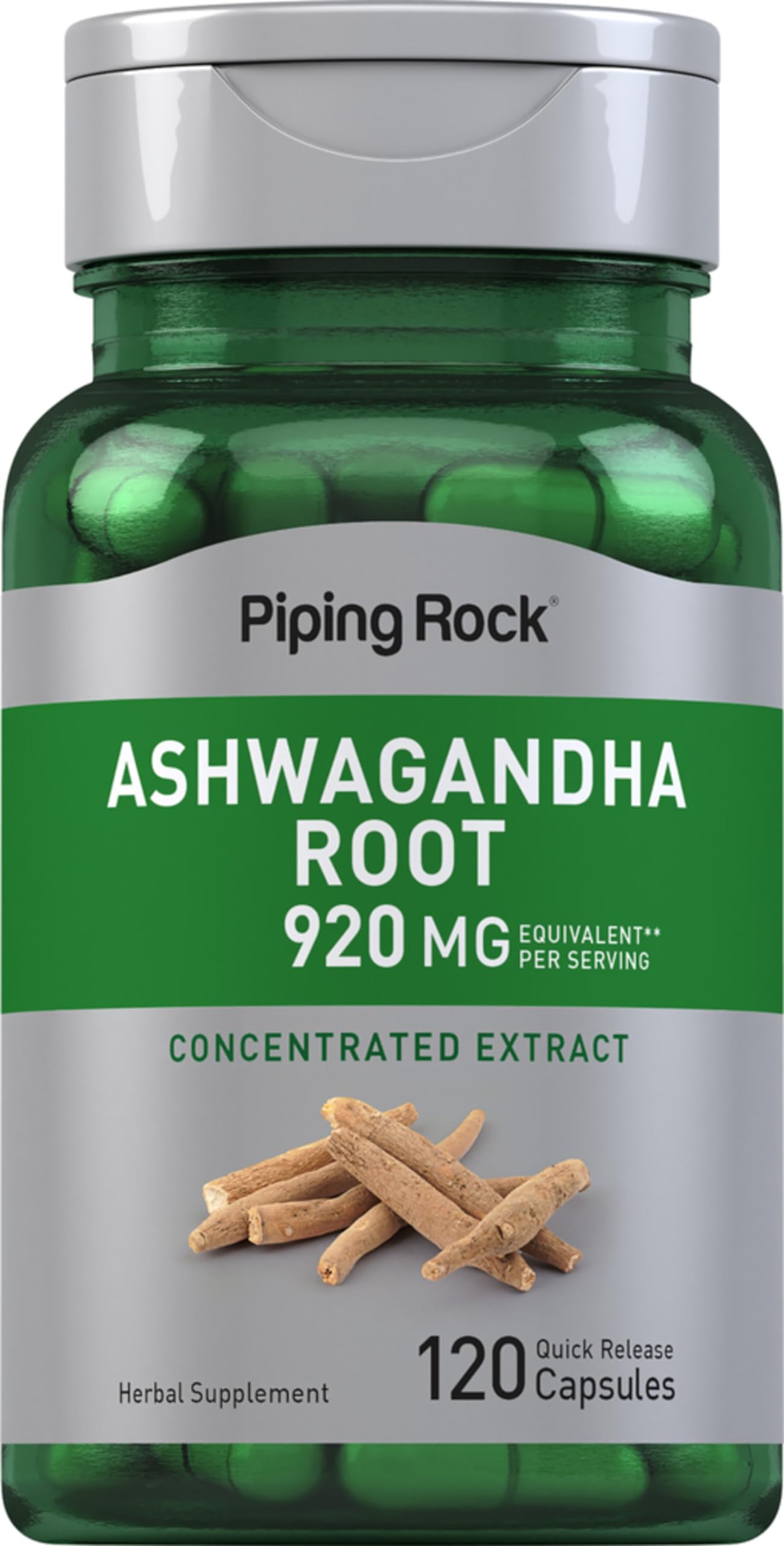 Piping Rock Ashwagandha Capsules front view packaging