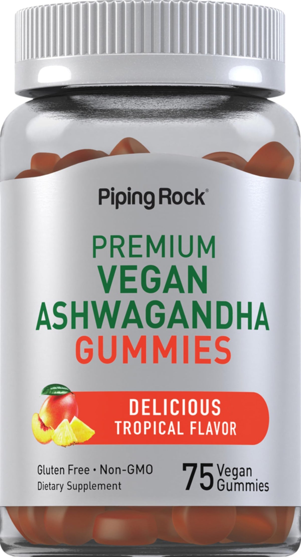 Piping Rock Ashwagandha Gummies 200g front view