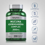 Piping Rock Ashwagandha Supplement bottle with ingredients list