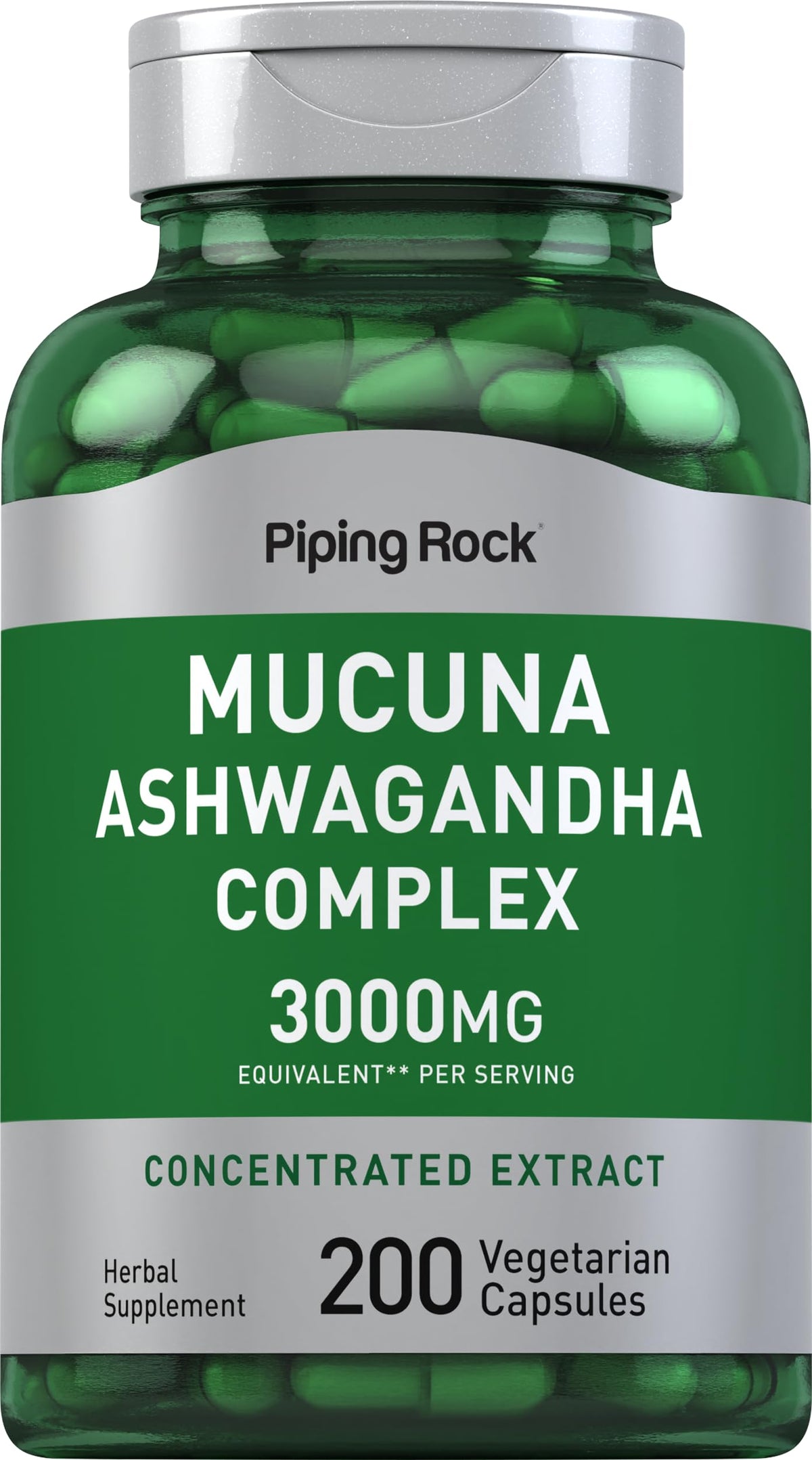 Piping Rock Ashwagandha Supplement front view with label