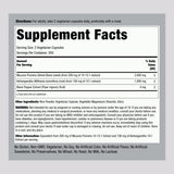 Piping Rock Ashwagandha Supplement side view showing capsule size