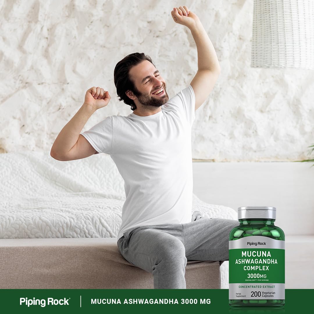 Piping Rock Ashwagandha Supplement with measuring spoon