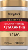 Piping Rock Astaxanthin 12 mg Quick Release Softgel front view
