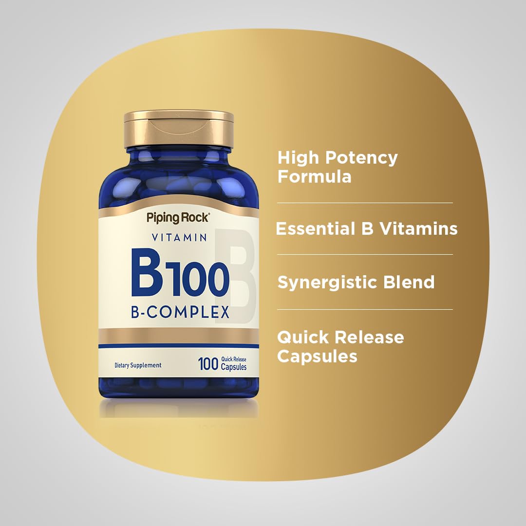 Piping Rock B-Complex packaging side view