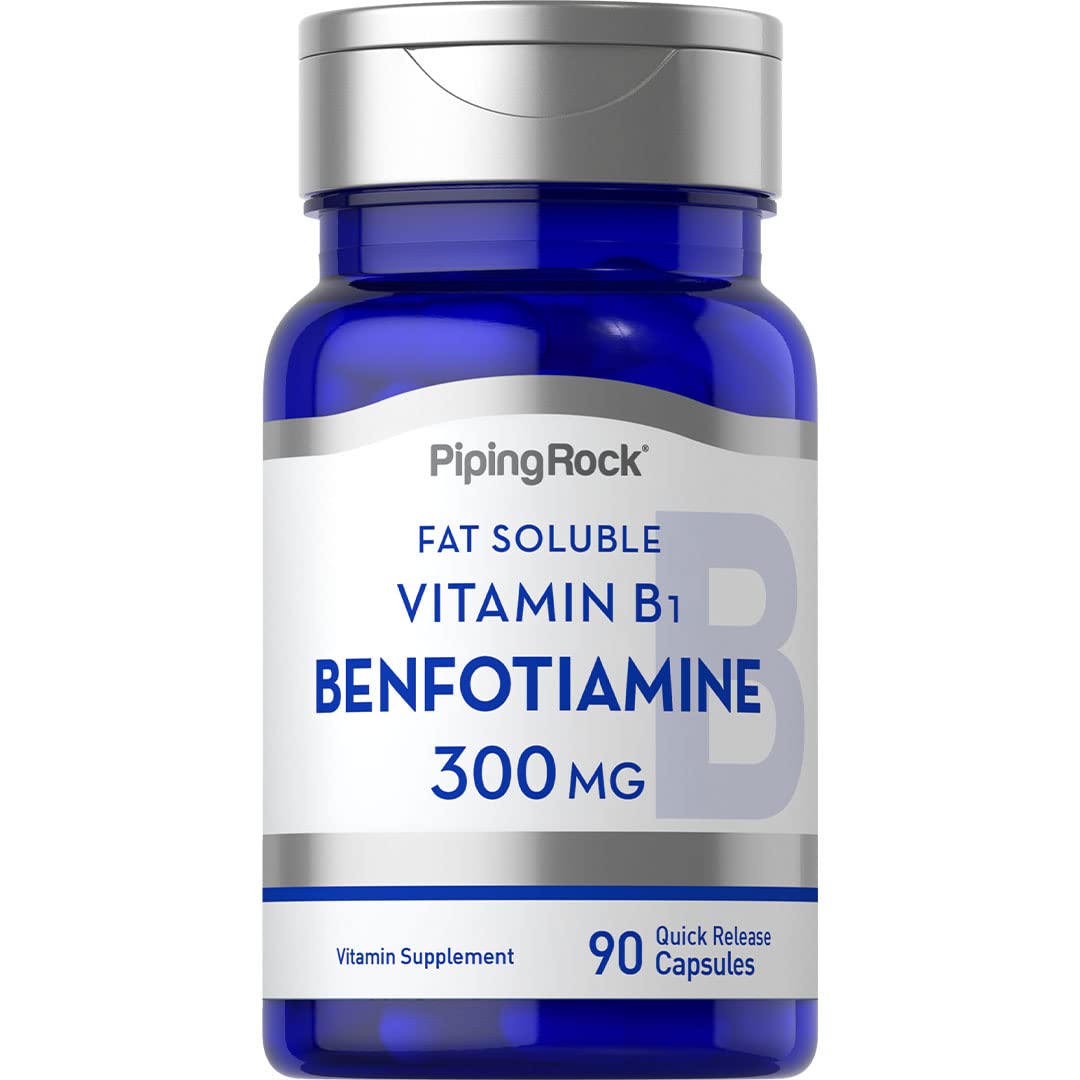 Piping Rock B1 (Thiamine) 60 Quick Release Capsules front view