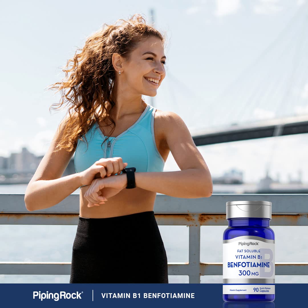 Piping Rock B1 (Thiamine) bottle with capsules