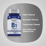 Piping Rock B1 (Thiamine) supplement back view