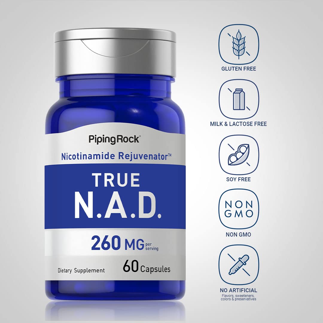 Piping Rock B3 (Niacin) Quick Release Capsules close-up