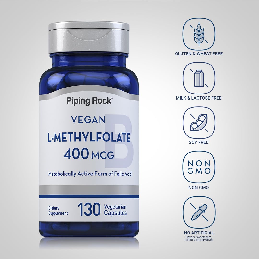 Piping Rock B9 (Folic Acid) label close-up