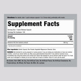 Piping Rock Berberine HCL 500mg capsules side view