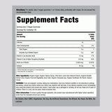 Piping Rock Biotin 181g supplement back view showing ingredients
