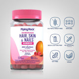 Piping Rock Biotin 181g supplement side view with capsule detail