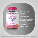 Piping Rock Biotin B7 Supplement back view with ingredient list