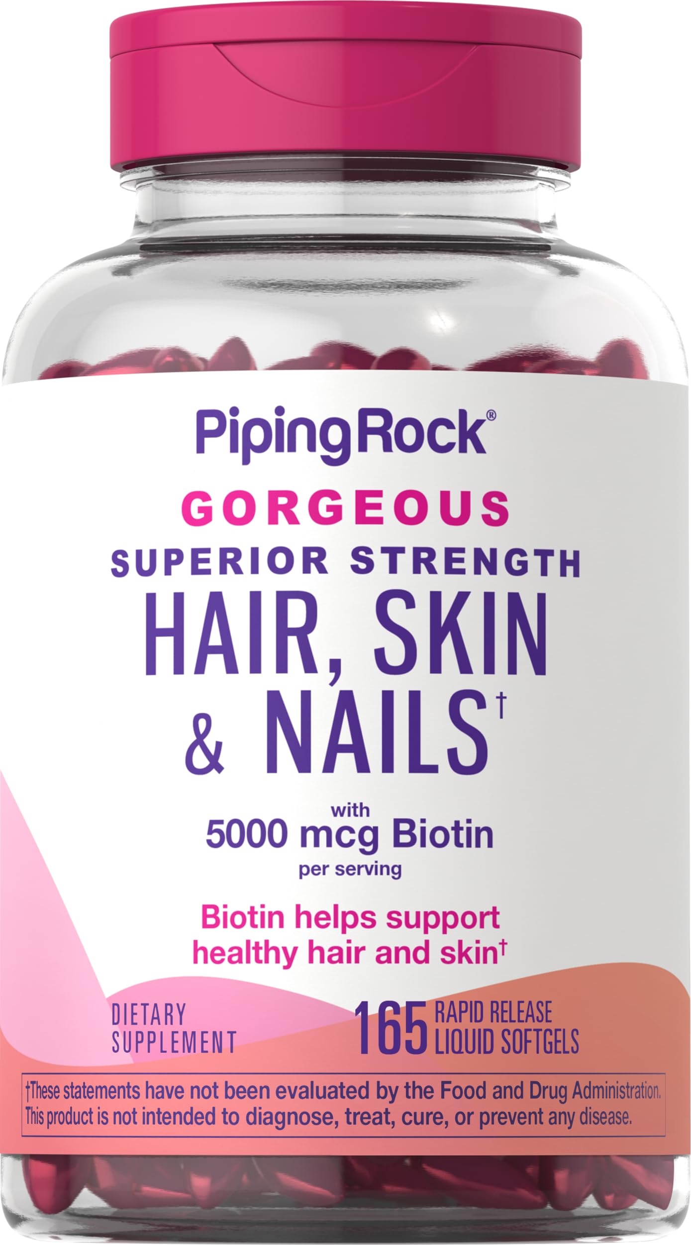 Piping Rock Biotin B7 Supplement front view packaging