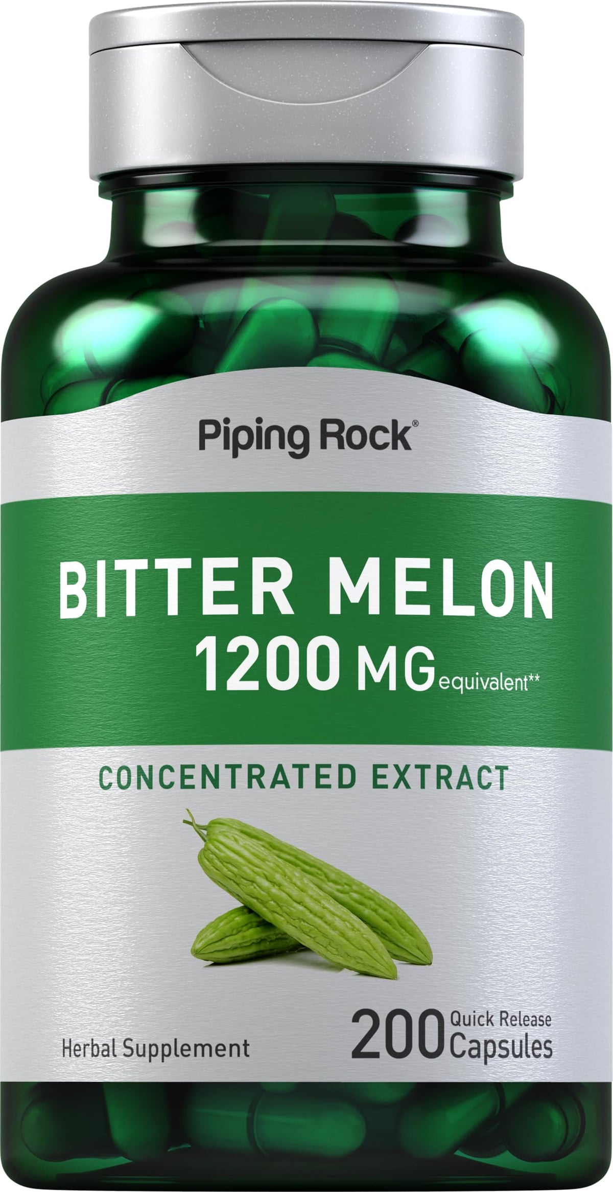 Piping Rock Bitter Melon Extract Capsules front view