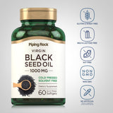Piping Rock Black Seed Oil 1000 mg softgels side view