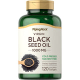 Piping Rock Black Seed Oil Cold Pressed Softgels front view