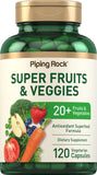 Piping Rock Blended Vitamin & Mineral Supplement 120 Vegetarian Capsules front view