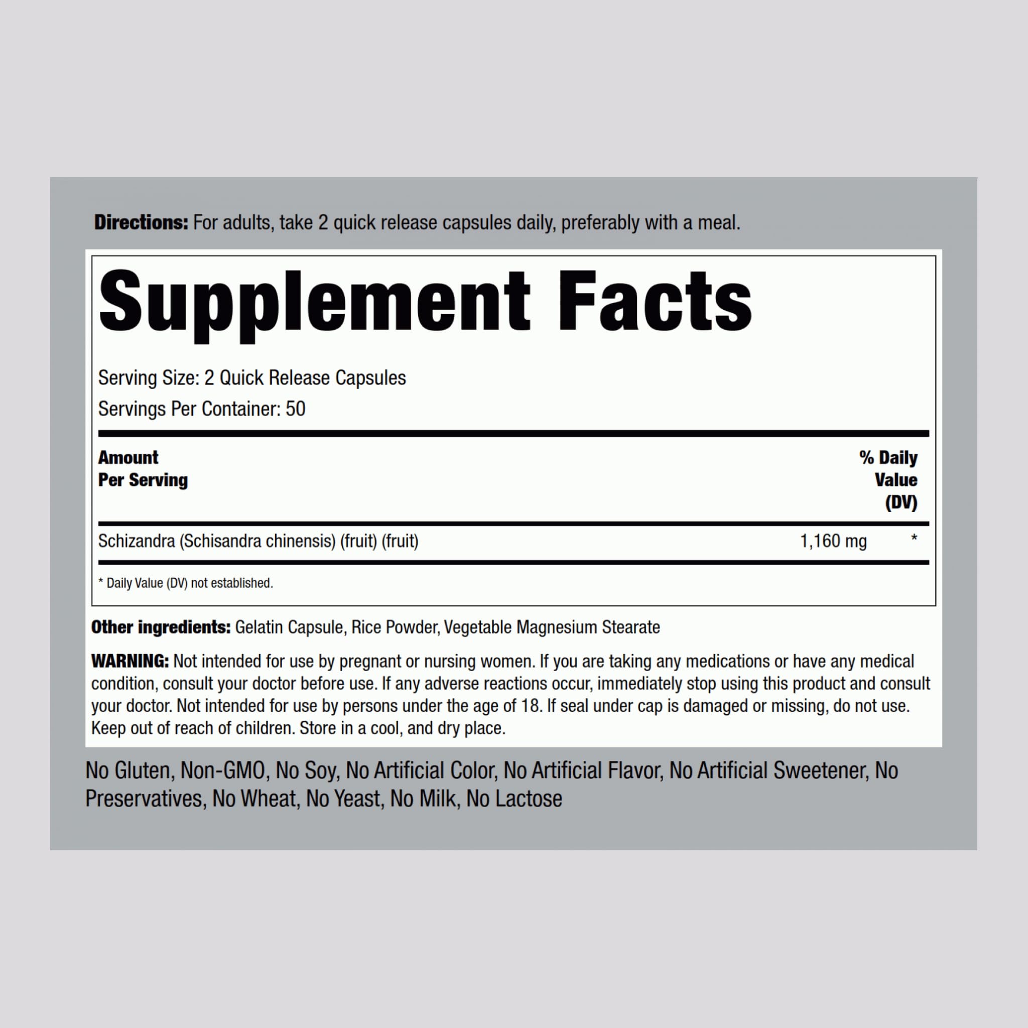 Piping Rock Blended Vitamin & Mineral Supplement side view