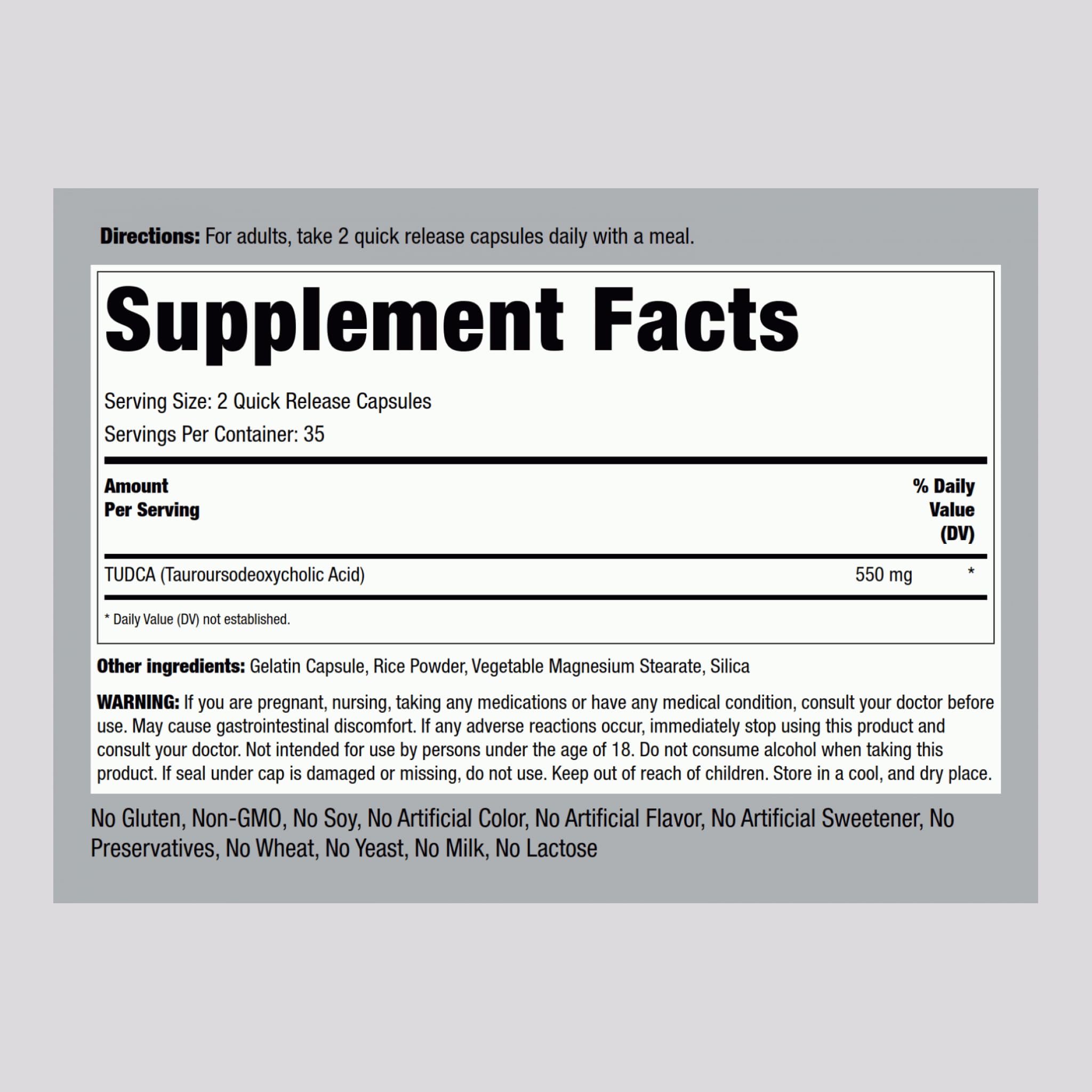 Piping Rock Blended Vitamin & Mineral Supplement side view