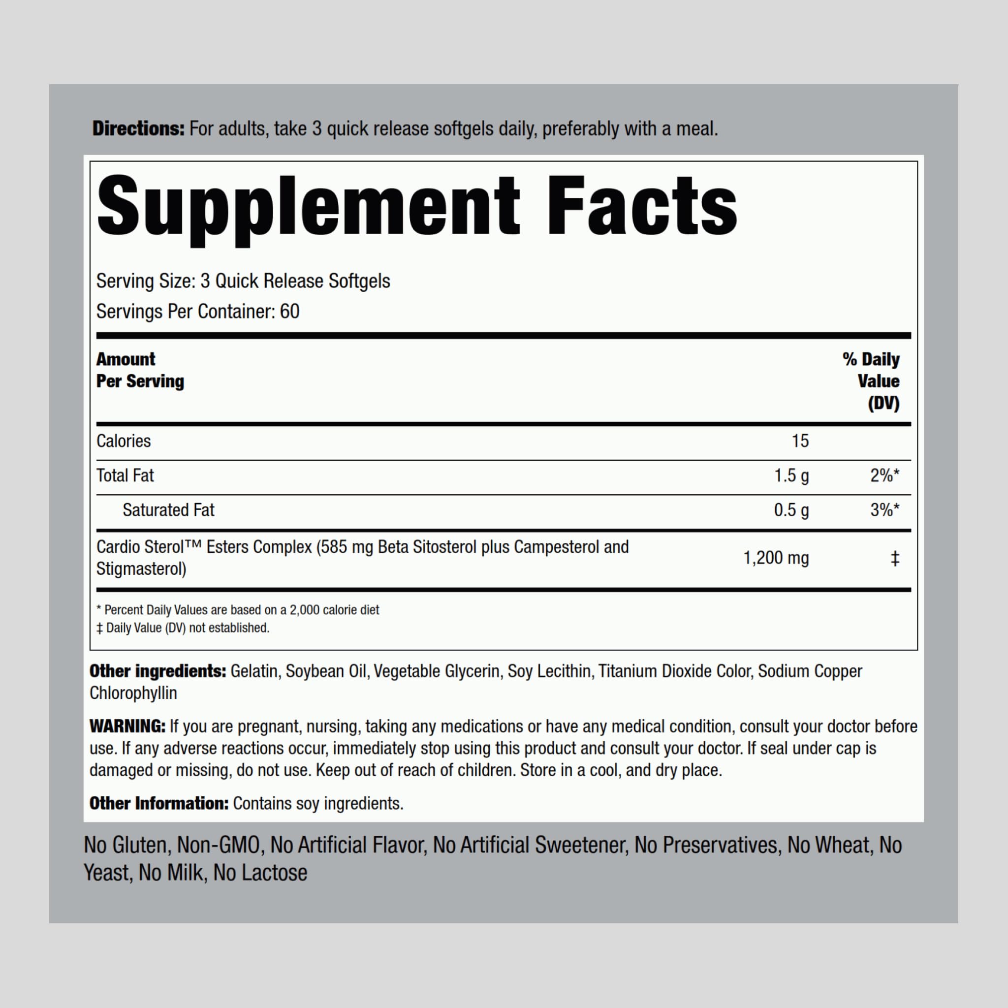 Piping Rock Blended Vitamin & Mineral Supplement side view