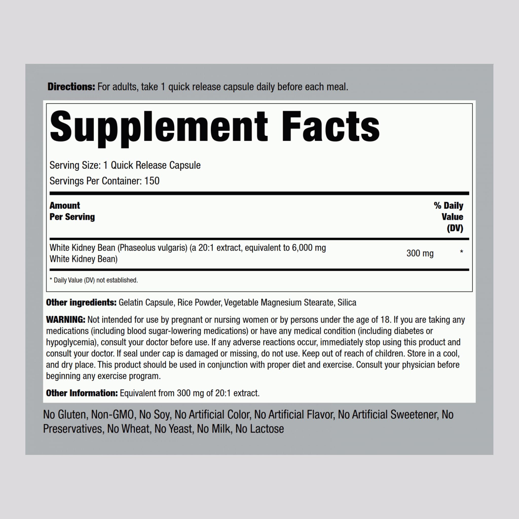 Piping Rock Blended Vitamin & Mineral Supplement side view