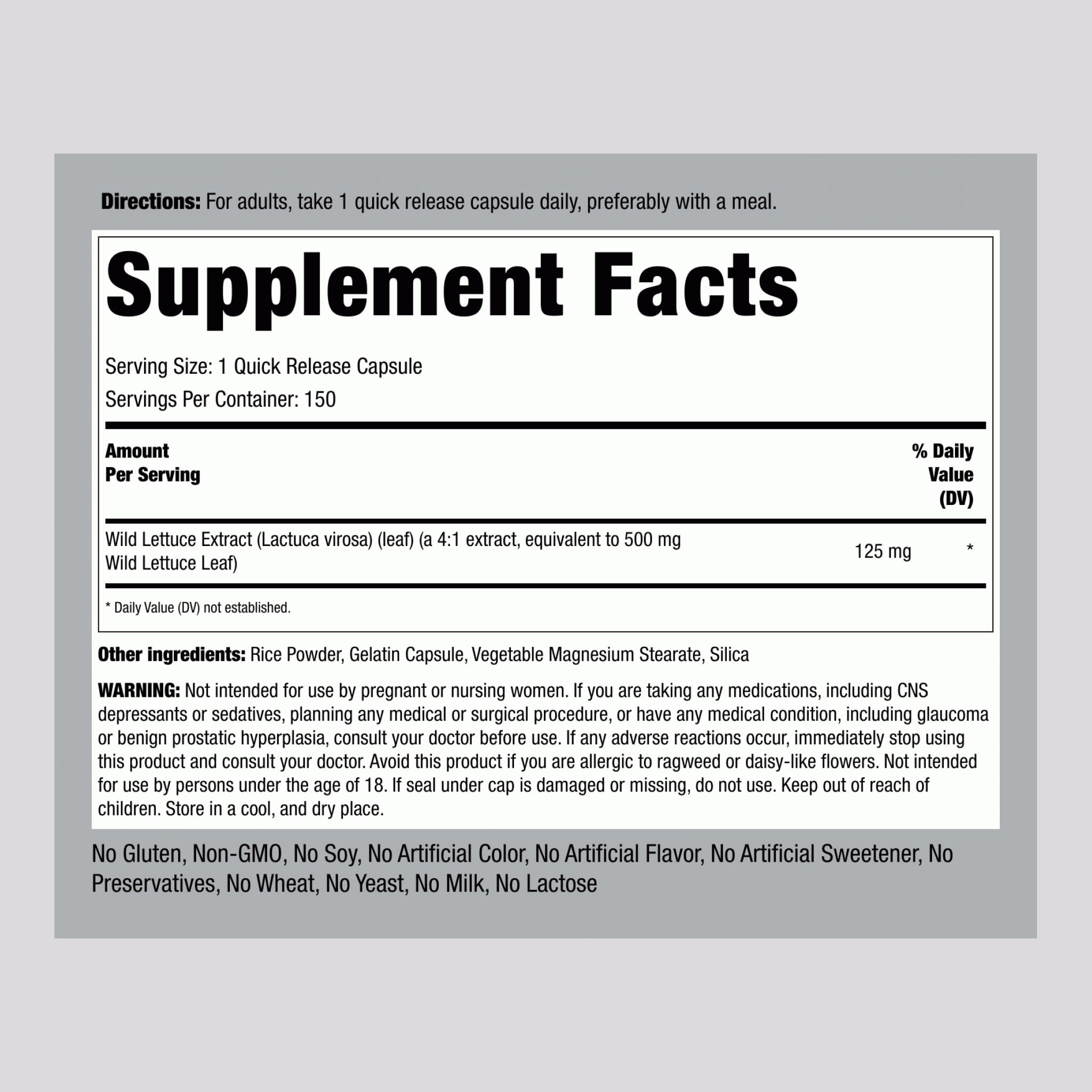 Piping Rock Blended Vitamin & Mineral Supplement side view