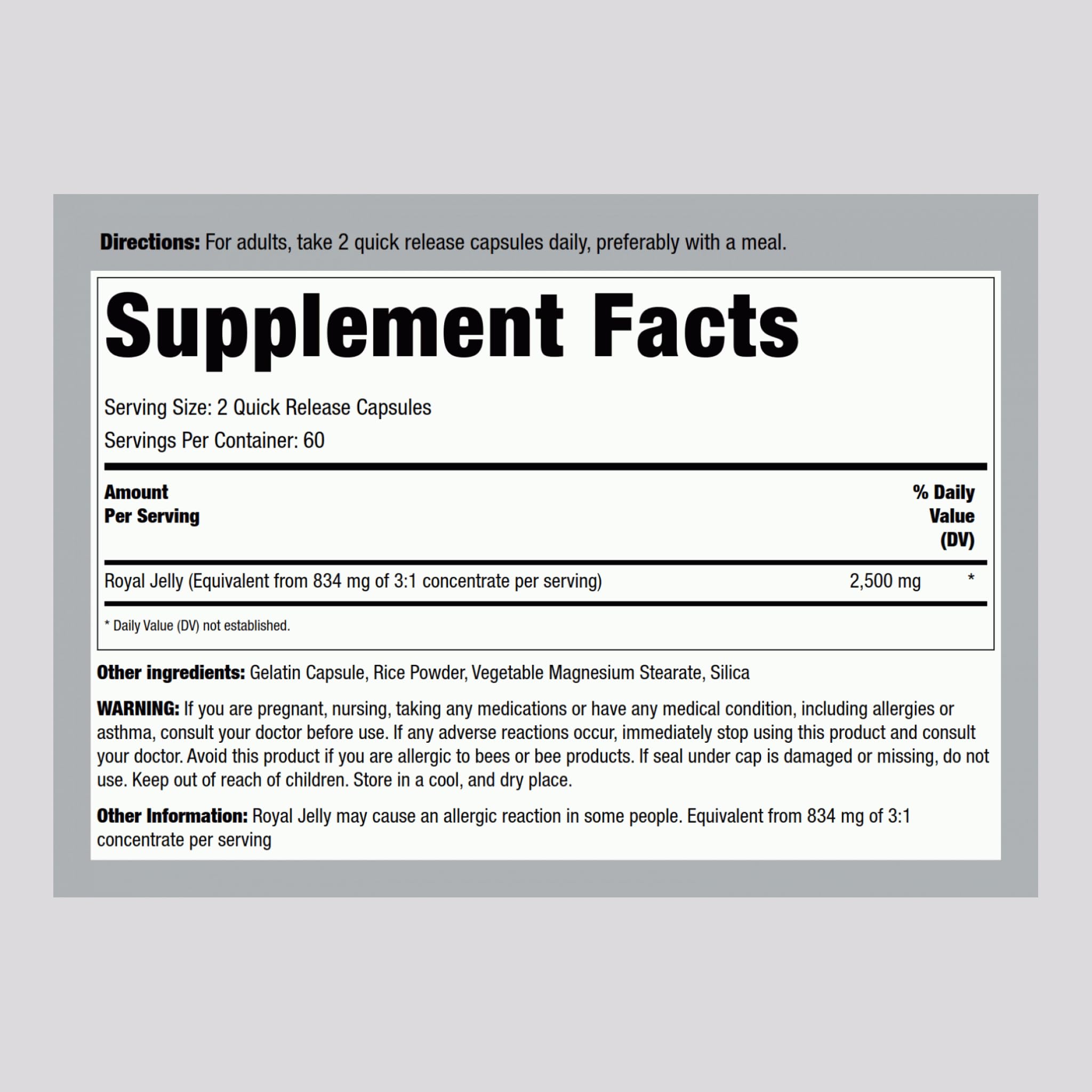 Piping Rock Blended Vitamin & Mineral Supplement side view