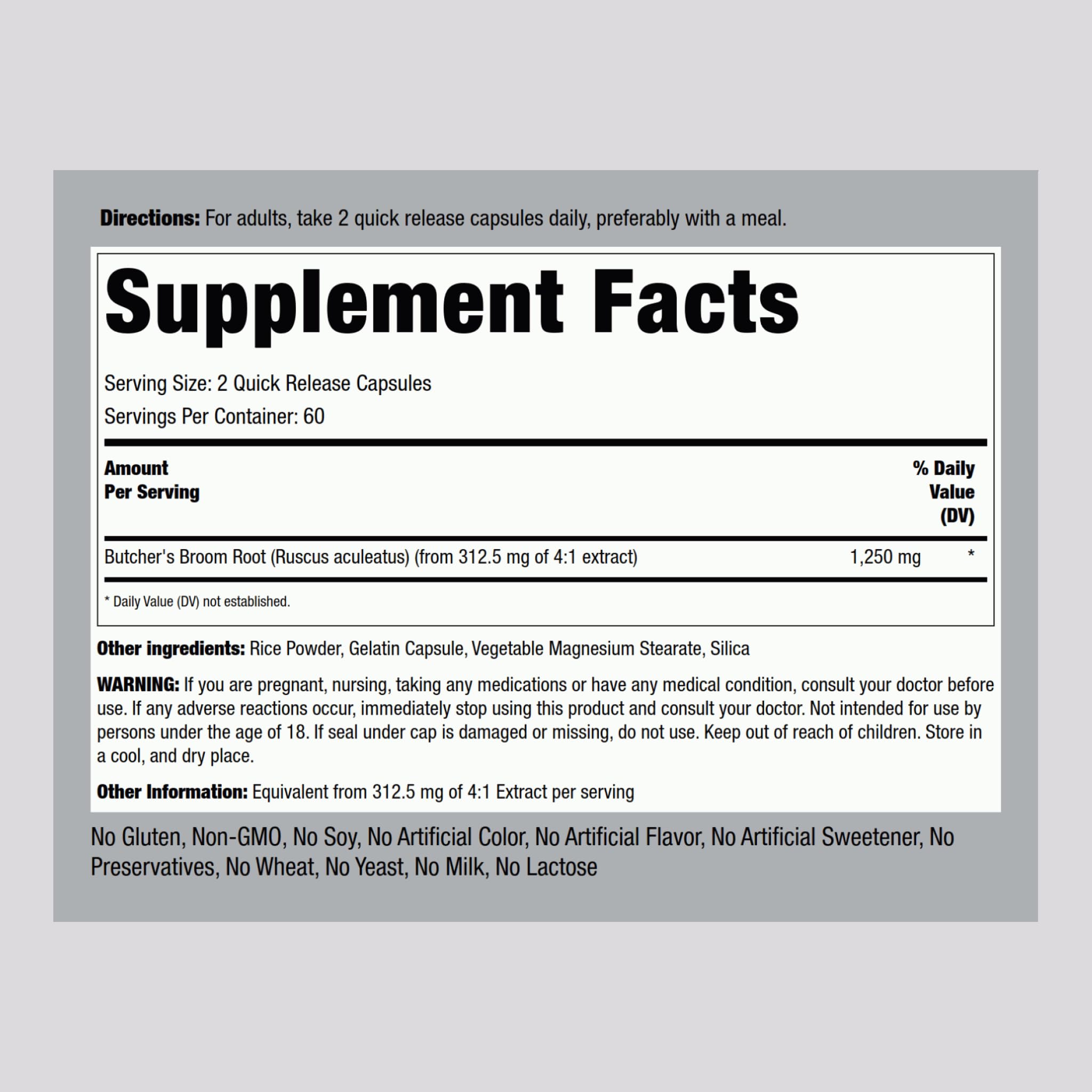 Piping Rock Blended Vitamin & Mineral Supplement side view