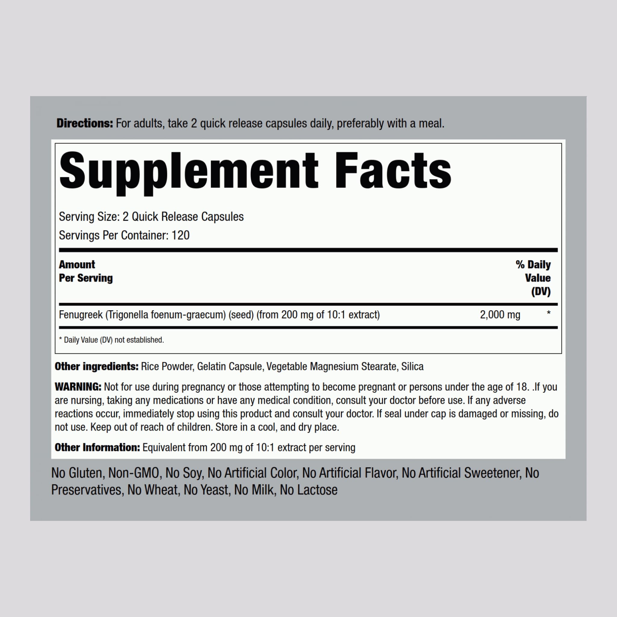 Piping Rock Blended Vitamin & Mineral Supplement side view