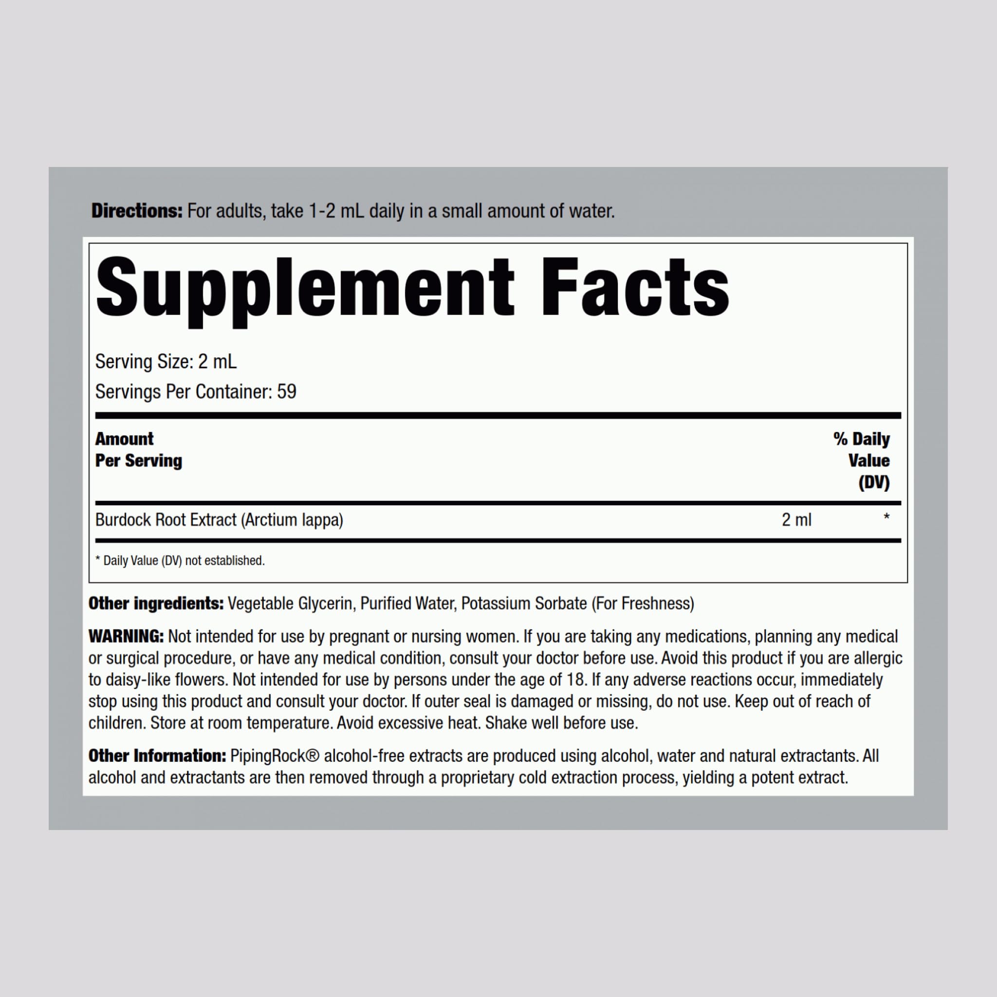 Piping Rock Blended Vitamin & Mineral Supplement side view