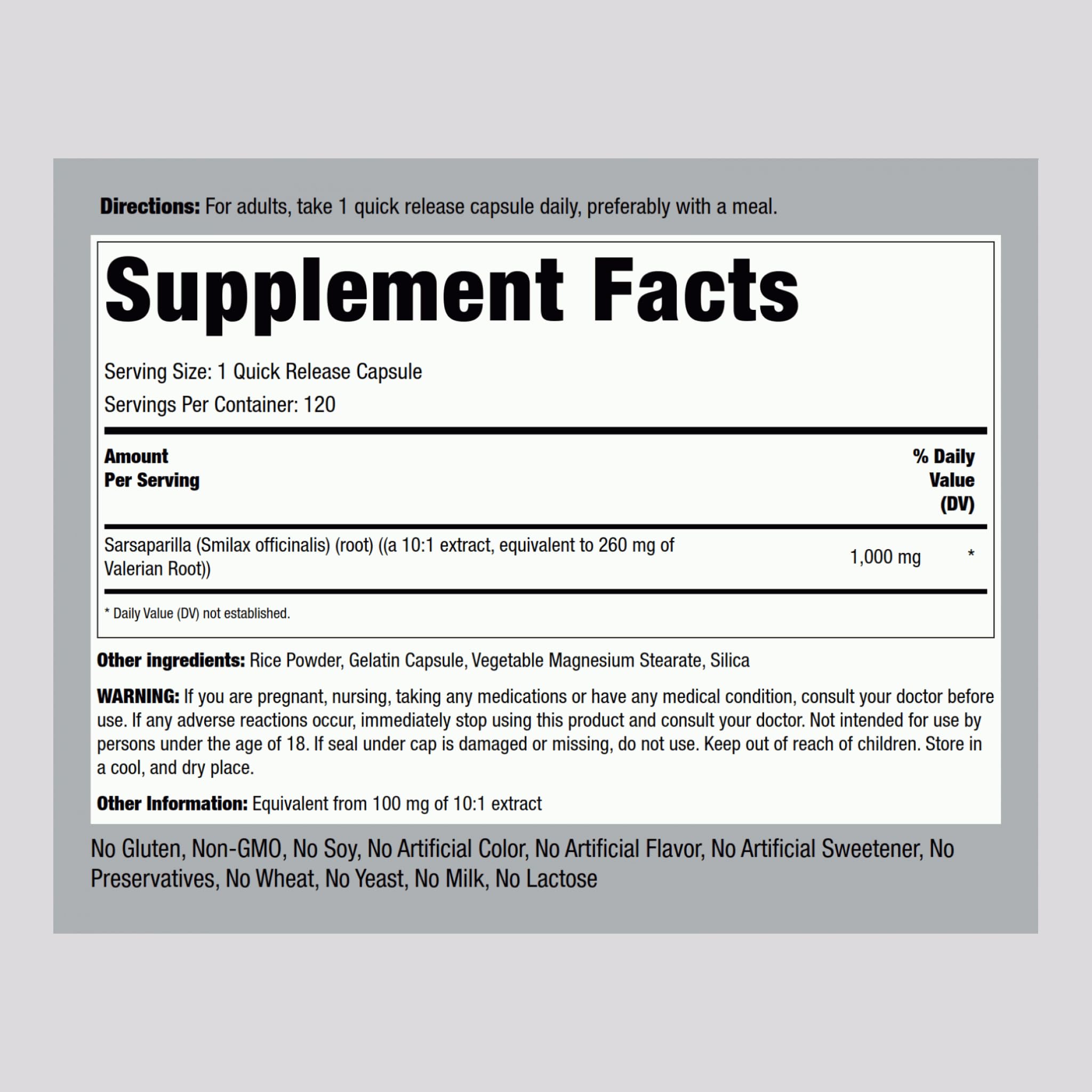 Piping Rock Blended Vitamin & Mineral Supplement side view