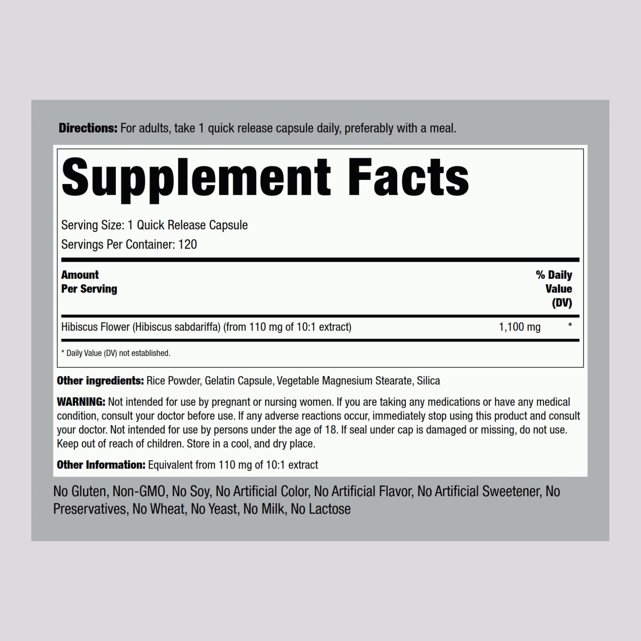 Piping Rock Blended Vitamin & Mineral Supplement side view