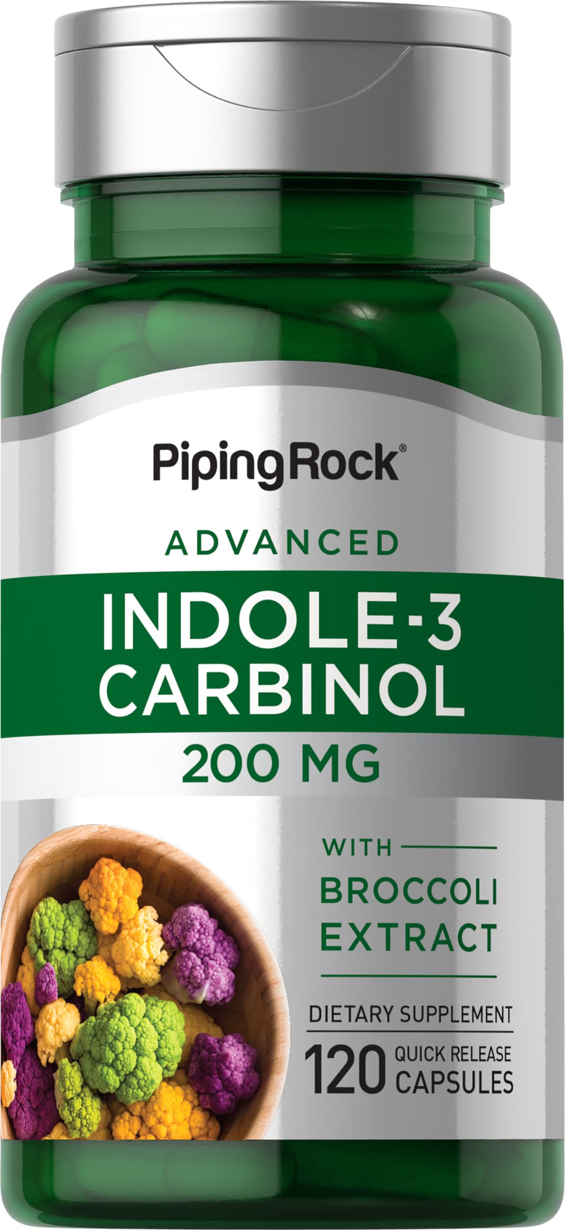 Piping Rock Broccoli & Resveratrol Blend supplement front view